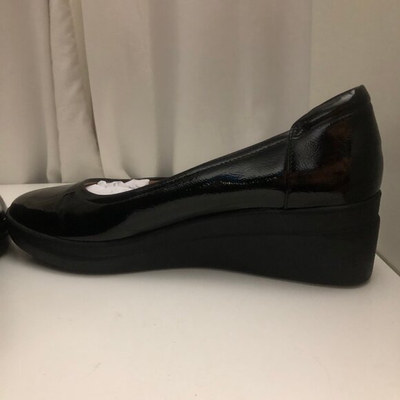 NATURALIZER Patent Leather Wedge Heel Comfortable Career Shoes - Picture 10 of 14